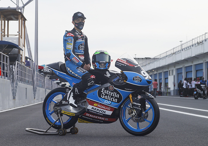 Foto Konica Minolta patrocinador del equipo TEAM ESTRELLA GALICIA 0,0 de Monlau Motorsport.